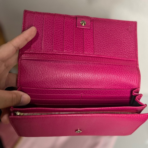 ❌SOLD❌ Gucci Pebbled Leather Long Wallet - Picture 5 of 5